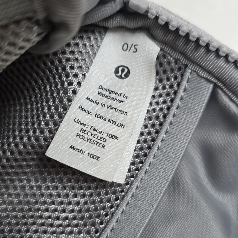 Lululemon Everyday Belt Crossbody Fanny Bag Silver Drop And White Logo 1L - Picture 8 of 12